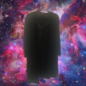 Plus Size Lace Knit Sweater Duster